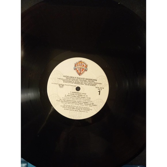 Hidseaway- =David Saanborn-  Vinyl LP Records - Excellence Condition - Picture 3 of 3